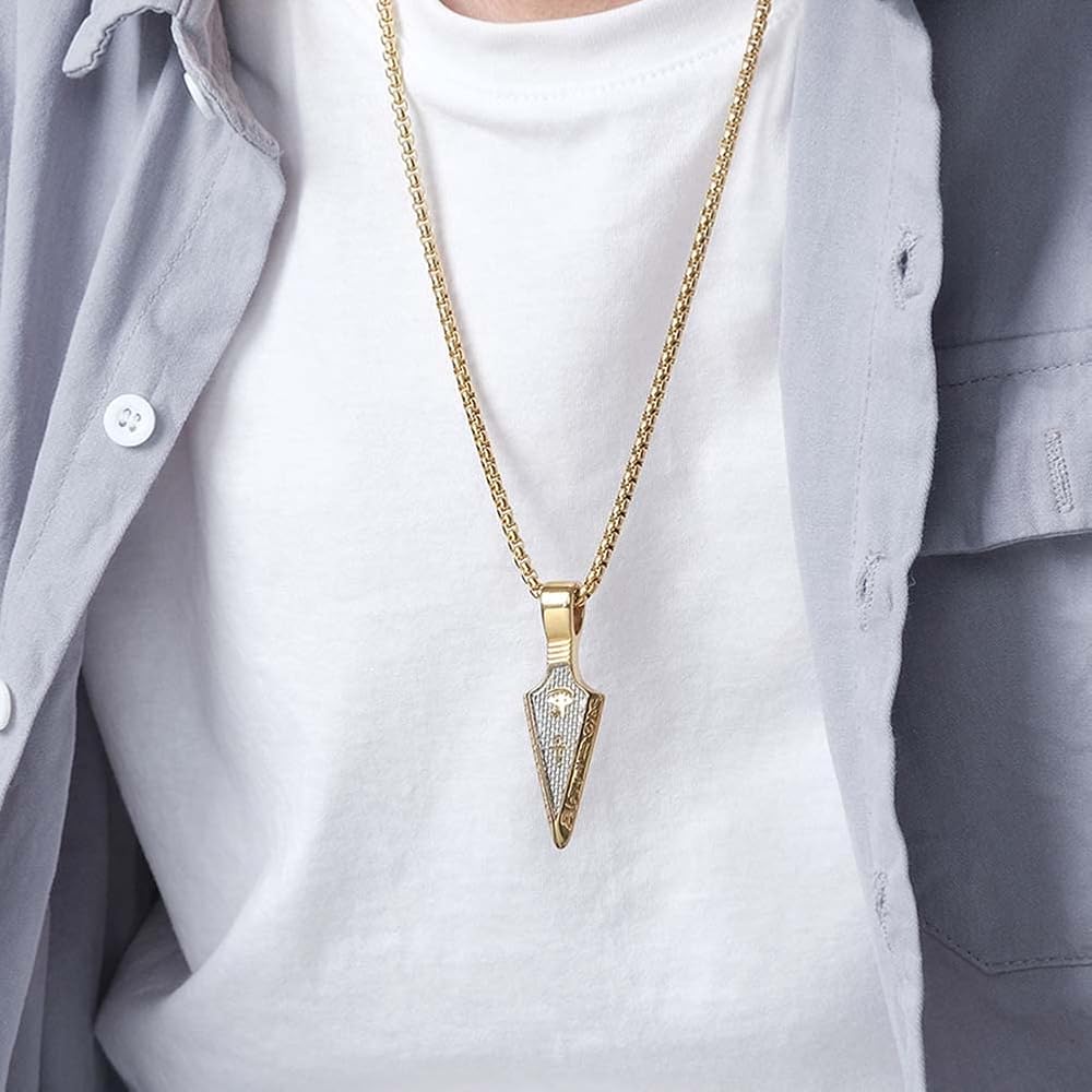 nylry Eye of Horus Necklace Arrowhead Necklace for Men